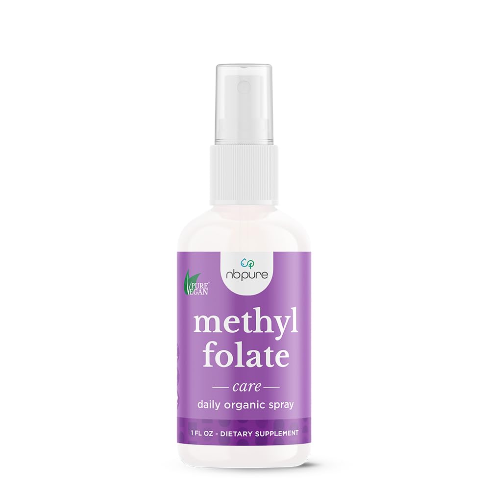 Nbpure Methylfolate ויטמין B9 Spray תוסף, נוזל Folic Acid Spray, 1 oz