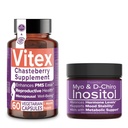 Intimate Rose Save 10% על Hormonal Balance & Reproductive Wellness Bundle - Vitex Chasteberry תוסף + Myo & D-Chiro Inositol אבקת עבור PCOS & Menstrual תמיכה