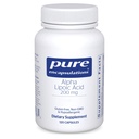 Pure Encapsulations Alpha Lipoic Acid 200 מ"ג - 200 מ"ג ALA - Liver & Antioxidant תמיכה * עבור Nerve Health & Carb Metabolism - טבעוני & non-GMO תוסף - 120 קפסולות