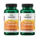 סוונסון Beta-Carotene ויטמין A 25000 IU Skin Eye Immune System Health Antioxidant Support 7500 mcg 300 Softgels Count (2 Pack)