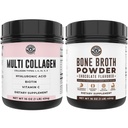 שמאל החוף ביצועים שוקולד Bone Broth ו- Multi Collagen אבק עבור משותף, שיער, עור וציפורים תמיכה