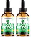NutraRize (2 Pack) סוכר Detox טיפות, SugarDetox Drops, 21 ימים סוכר Detox Challenge, All-Natural נוזל ניקוי עבור מתחילים, Premium Blood Formula Gotas ביקורות (60 משרתים)
