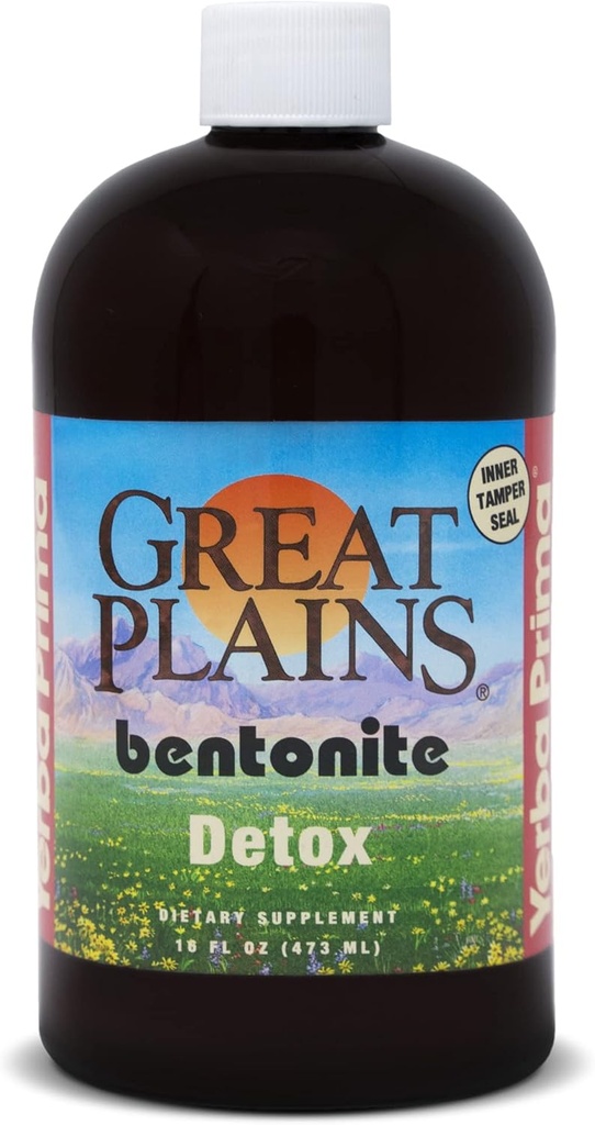 Yerba Prima נוזלים גדולים Bentonite Clay - From Ancient Volcanic Ash - Natural מינרלים
