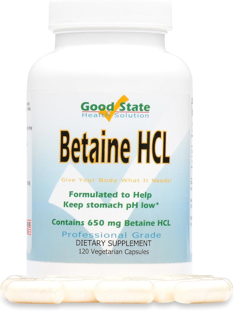 מדינה טובה - Betaine HCL - 120 קפסולות ירקות