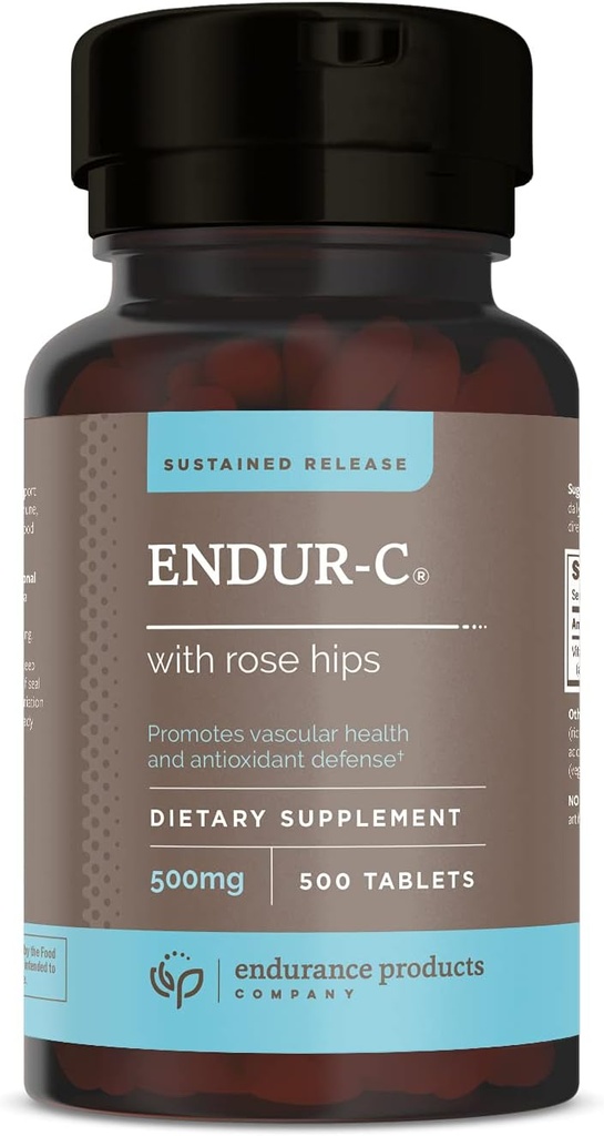 ENDUR-C עם Rose Hips Sustained לשחרר ויטמין C 500 מ"ג 500 Tabs