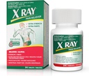 X ray תוספת כוח כאב Reliever: Acetaminophen 500 מ"ג, Aspirin, Caffeine - 24 טבליות כל אחד, פורמולה פוטנט עבור Migraine, Headache, ו- Back Pain הקלה, מפחית את Inflammation
