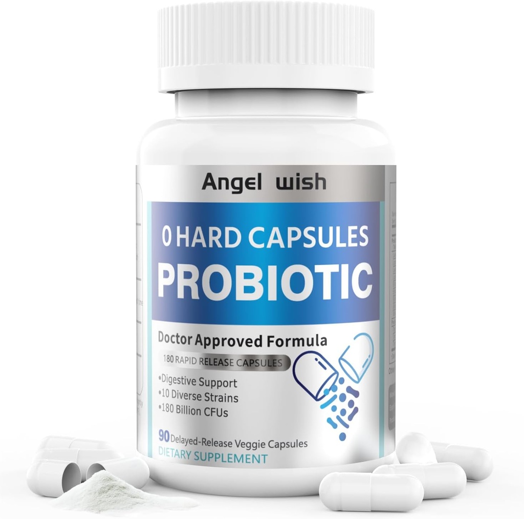 Prebiotics-Probiotics Nutritional-Supplements Women-Men 90Count - 180 מיליארד קפסולות פרוביוטיות יומיות Prebiotic תוסף לתמיכה בבריאות העיכול