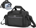 Trunab Home Health Nurse Bag ריקה, Portable Medical Supplis Shoulder Bag for Hospice, Home Visit, Hospital Interns, Black, Bag Only