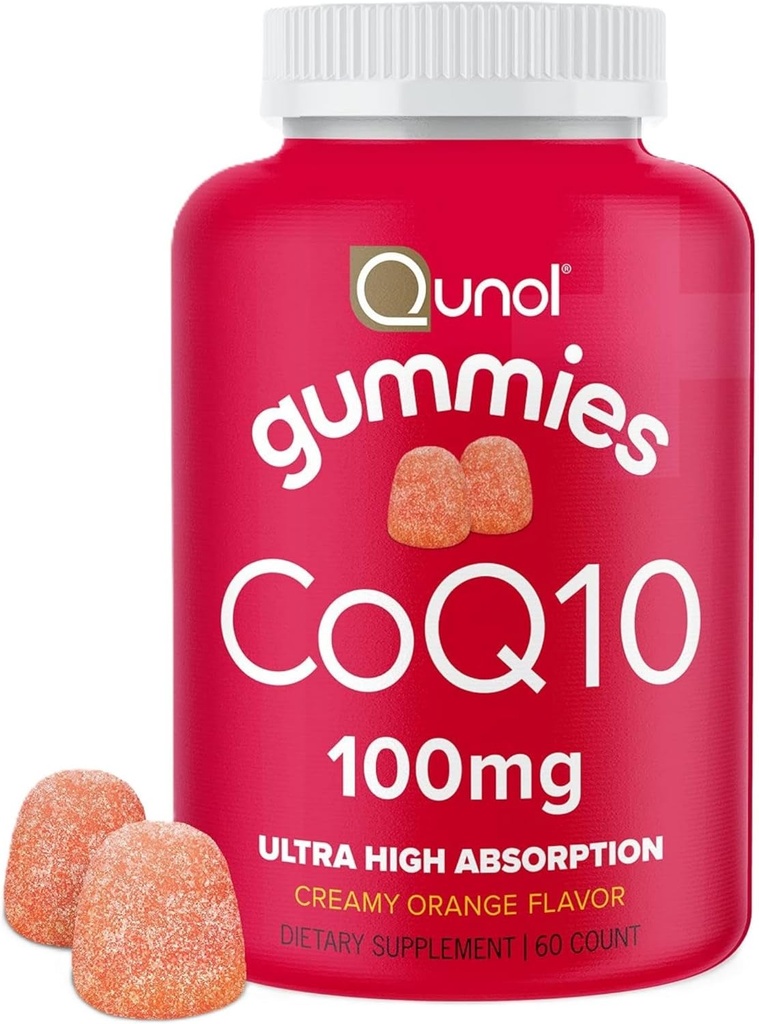 Qunol CoQ10 Gummies על ידי Qunol, 100 מ"ג, תוסף חניכיים, מסייע תמיכה בריאות הלב, 60 ct