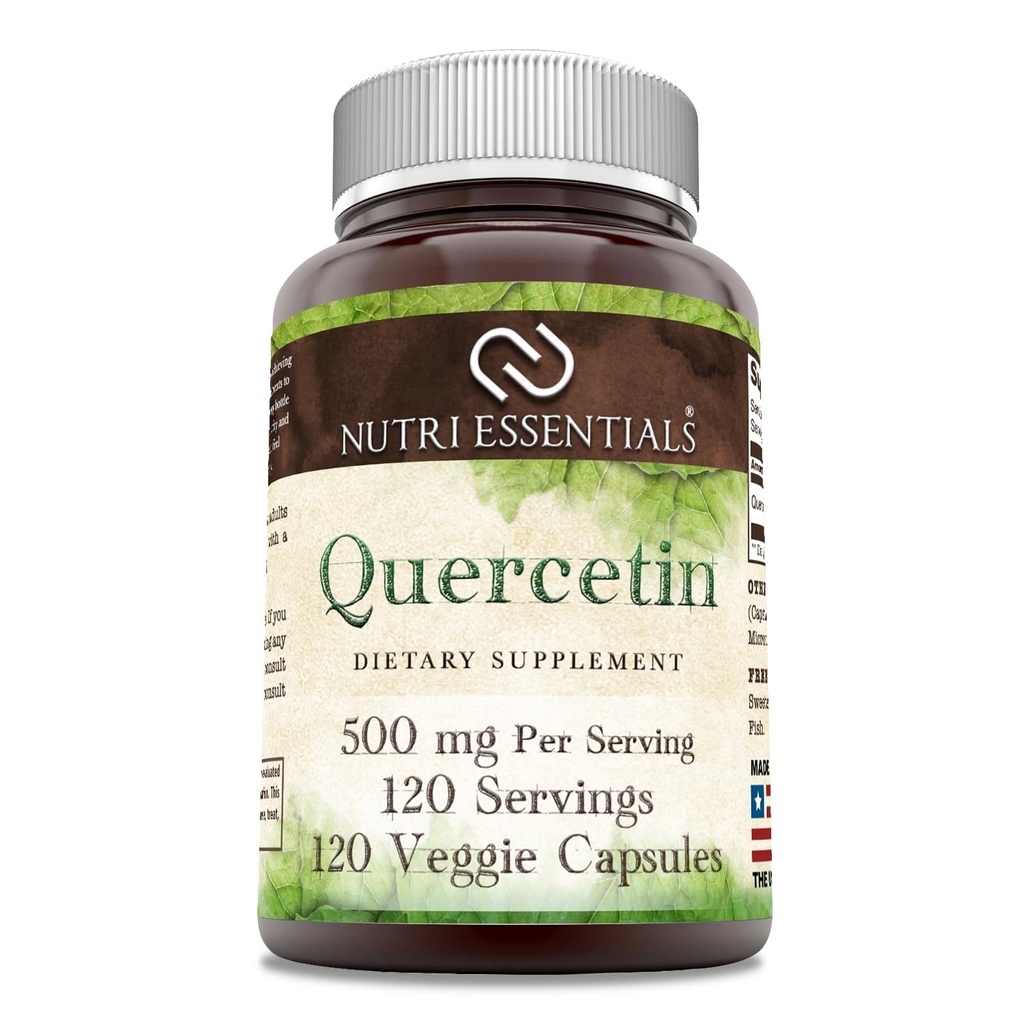 Quercetin 500 מ"ג 120 Veggie קפסולות תוסף: Non-GMO Glu |ten Free | Made in USA