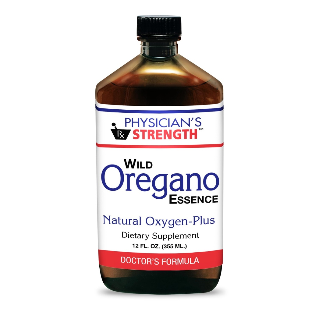 העוצמה של פיסיקאית Wild Oregano Essence - 12 fl oz - All-Natural hydrosol - תומך רמות חמצן - Non-GMO & Chemical Free - 12 משרתות