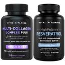 ויטמין Vitals Multi Collagen Complex Plus כמוסות + reveratrol קפסולות