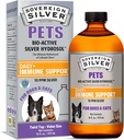 ריבור חיות Immune Support - Colloidal Silver, Bio-Active Silver Hydrosol, עבור כלבים וחתולים, 10 ppm, נוזל למעלה, 16 Fl Oz, (473 mL)