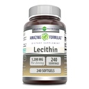פורמולה מדהימה Lecithin 1200 Mg | Softgels תוסף | Non-GMO | Glu-Free | Made in USA (1 Pack | 240 Count)