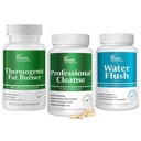 DR VITAMIN SOLUTIONS Thermogenic Fat Burner, 15 יום ניקוי, מים פלוש, ירידה במשקל עבור נשים וגברים בונדלה, 180 קפסולות