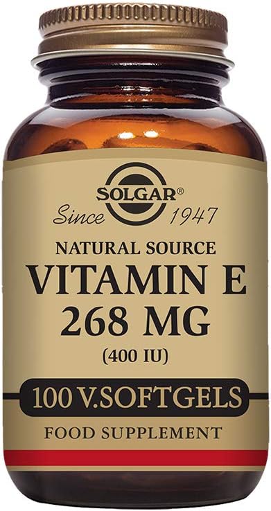 ויטמין Solgar E 268 מ"ג (400 IU), 100 Softgels Vegetarian - Natural Antioxidant, Skin & Immune System Support - באופן טבעי מקורו ויטמין E - Non-GMO, טבעוני, Gluten Free, חלב חינם - 100 משרתים