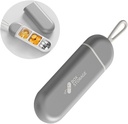 Travel Pill Organer,Mini Daily Pill Container Portable Pill Case Box to Hold Medicine תוסף שמן דגים, Small Travel Pill Storage Box (Grey)