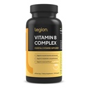 LEGION ויטמין B-Complex (120 קפסולות) - ויטמין B מורכב עם Choline ו- Inositol תומך Mood & Liver Function - טבעוני B Complex ויטמין תמיכה באנרגיה מטבוליזם ותפקוד שרירים