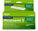 טיפול בסיסי Miconazole Nitrate Vaginal Cream (4 Percent), 3 ימים טיפול בזיהומים Yeast לנשים, 0.18 אונקיה - 3 ספירה (Pack of 1)