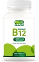 ויטמין B12 1000 mcg, 120 טבליות, דובדבן טבעי, Gluten-Free, non-GMO, Sugar Free, Fast Dissolve