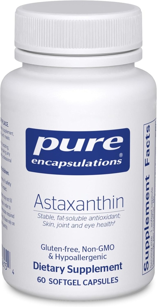 תכונות טהורות Astaxanthin | Antioxidant Supplement for Joints, Skin and Eye Health, and Free Radicals*