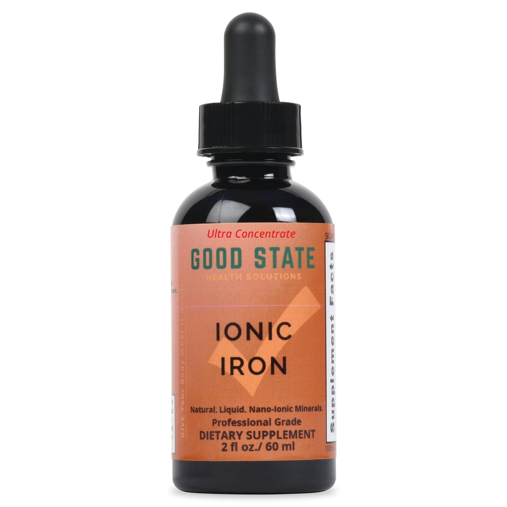 Good State Liquid Ionic Iron Ultra Concentrate (10 טיפות שווה 2 מ"ג - 100 מנות לבקבוק)