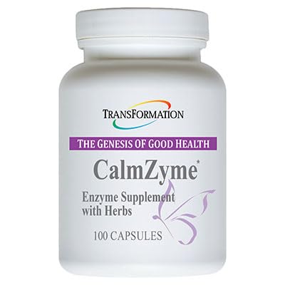 טרנספורמציה The Genesis of Good Health Enzymes CalmZyme תוסף עם Enzymes & Herbal בלנדר, מקסימיזציה של חומרים מזינים, ייצור אנרגיה וסיוע בתמיכה של Immune, 100 קפסולות