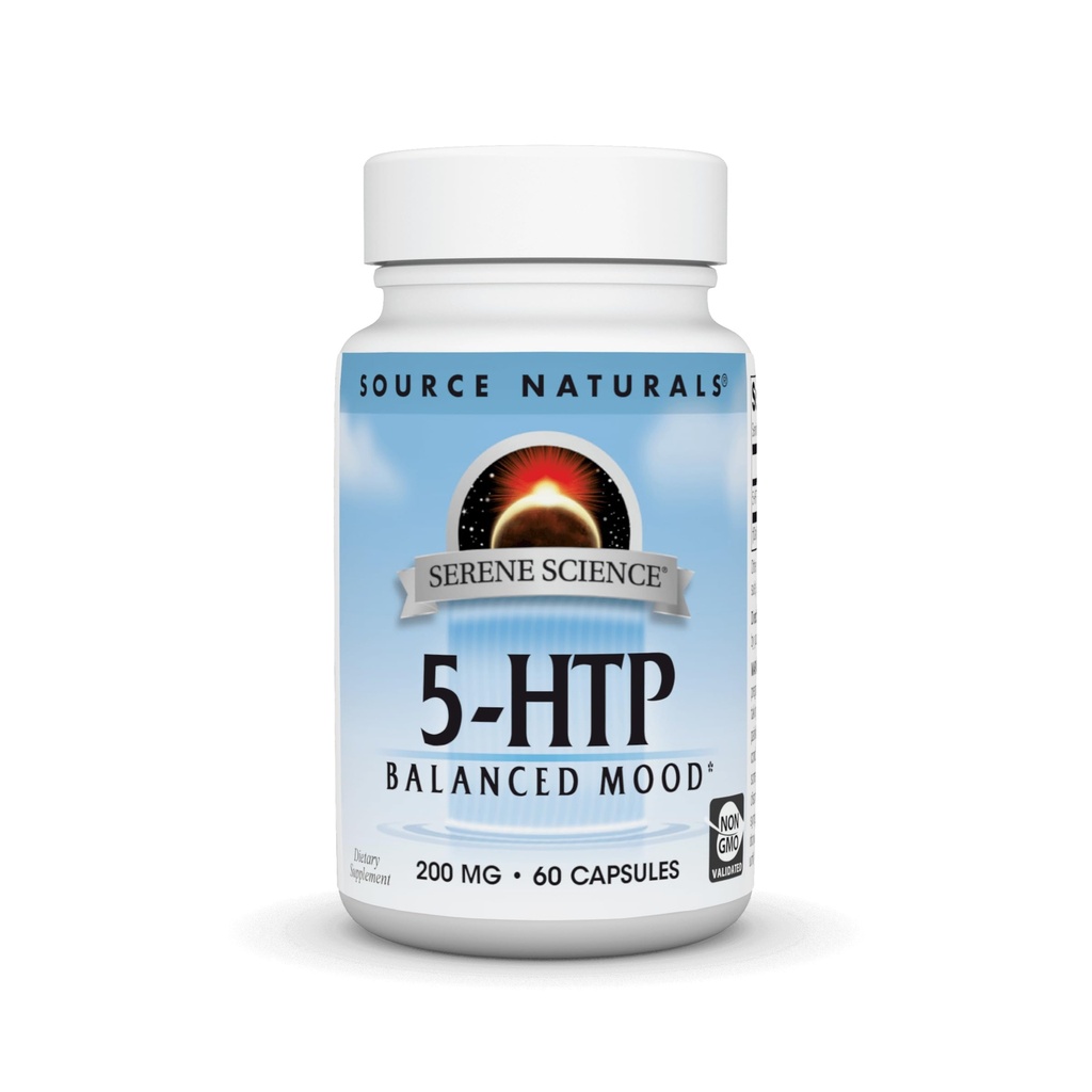 מקור Naturals Serene Science 5HTP 200 מ"ג - 60 קפסולות