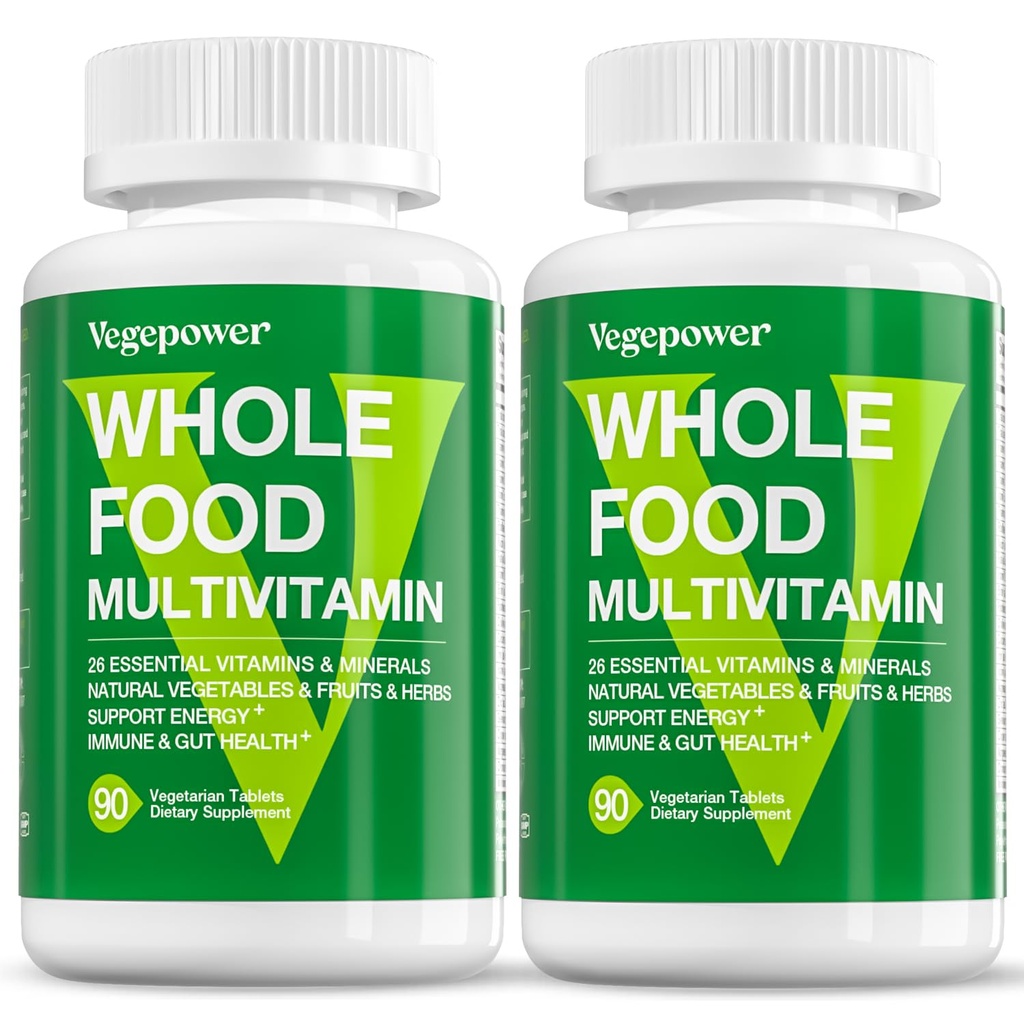 טבעוני מזון רב ויטמין עבור גברים, Methylated Multivitamin עבור גברים ונשים, פירות אורגני ו Veggies תוספת, Herb & Mushroom, צמחים אומגהs, כל טבעי, לא GMO, הרוזן 180