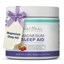 Magnesium Sleep Night אבקת - Magnesium Citrate, Magnesium Glycinate עם מלטונין, L-theanine ו- GABA Sleep Aid, Natural Sleep, Vegan, Gluten-Free, Raspberry Flavor