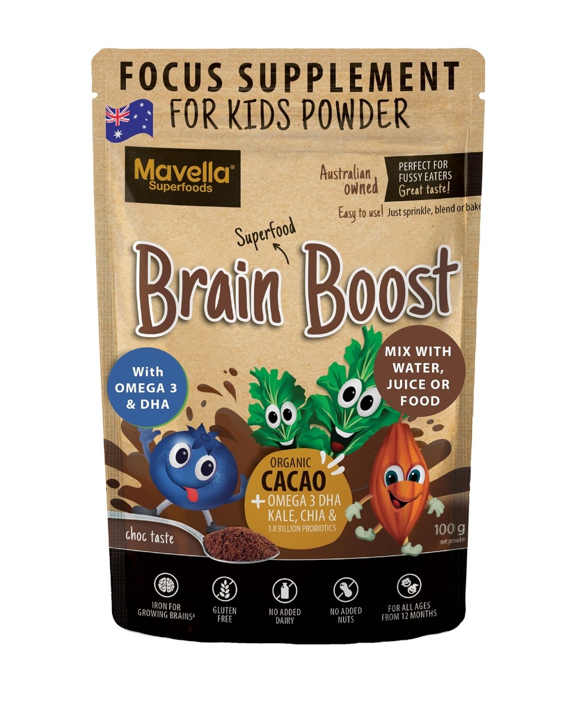 Focus תוסף עבור ילדים המוח Boost - אומגה 3 DHA Flaxseed Natural Focus & Attention תוסף עבור ילדים עם תשומת לב מאתגר ילדים להתמקד ויטמינים 3.52oz (100g)