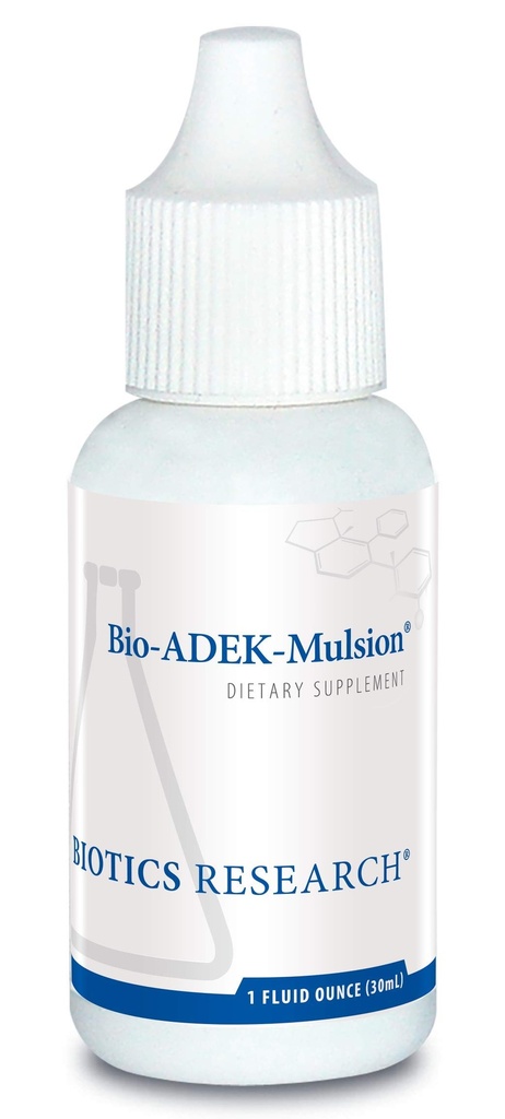 Biotics Research Bio ADEK Mulsion - Emulsified Formula, Enhanced Bioavailability, תומך בתגובה בריאה של Immune, Bone Health, Eye Health, Cardiovascular Health, 1 fl oz