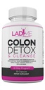 תוכנית ניקוי קולון טהור ו Detox 15 יום - Herbal Laxative Constipation הקלה עם Psyllium Husk, Cascara Sagrada & Senna Leaves - נשים מיוחדות Intestinal ניקוי על ידי ליידים - 30 קפסולות