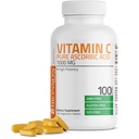Bronson ויטמין C 1000 מ"ג Premium Non-GMO Ascorbic Acid Tablets, 100 Count Count