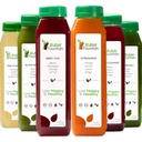 1 יום מיץ ניקוי על ידי Raw Fountain, All Natural Raw Detox ניקויse, Juicing for Body איפוס, Cold Pressed Juice Fast, Great Way to Jumpstart a Healthy Diet 6 בקבוקים 12oz