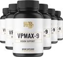 זהב לאחר 50 VpMAX-9 - Sight Care ו- Antioxidant תוספת עם ויטמין עיניים, Lutein, Lycopene ו- Bilberry לחלץ - 6 בקבוקים