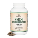 Reishi Mushroom קפסולות (4:1 Ganoderma לחלץ, 1000 מ"ג Red Reishi אבקת המשרתים) 300 הרוזן, 5 חודשים אספקה, תוסף טפט Mushroom לתמיכה במערכת החיסון והגנה על ידי Double Wood