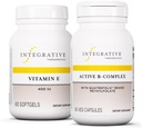 Integrative Therapeutics Bundle עם Active B-Complex, 60 קפסולות ווויטמין E, 60 Softgels - Active B-Complex כדי לתמוך במטבוליזם אנרגיה * - ויטמין E כדי לתמוך בבריאות הלב ואנטיoxidant פעילות *