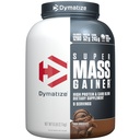 Dimatize Super Mass Gainer חלבון אבקת, שוקולד עשיר, 52g חלבון, 1g Creatine, 1280 קלוריות, 10.7g BCAAs, 245g Carbs, מכיל אבקת חלבון Whey, Isolate, ו Casein (8 משרתים)