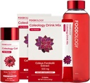 FOODOLOGY Redbottle 1-Month Burning Set/Coleology Drink(2ea) & Coleology Cut (1ea) & Water Bottle (1ea)