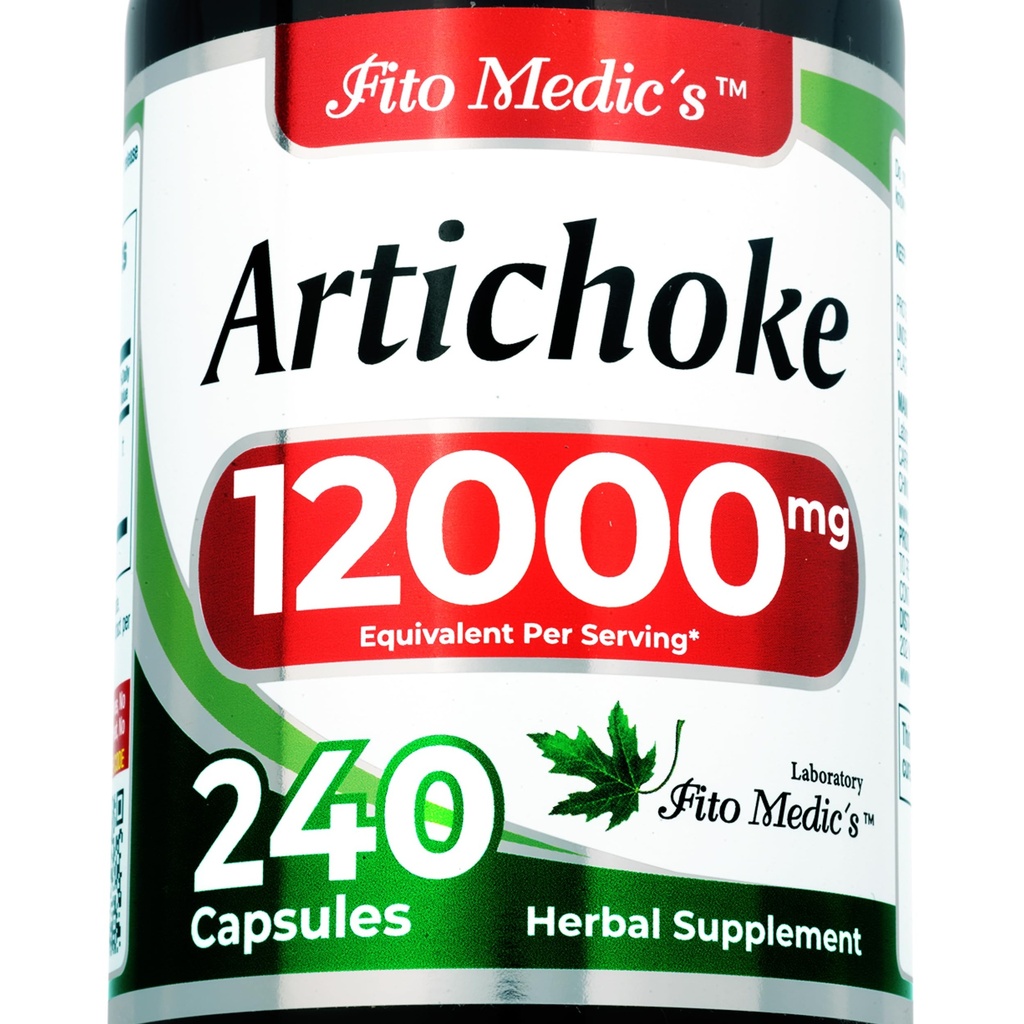 FITO MEDIC'S Lab | Artichoke לחלץ קפסולות |240 קפסולות | 12000 מ"ג | Alcachofa.