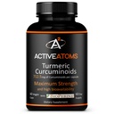 Active Atoms Turmeric Extract, תוספת כוח עם bioPerine® Black Pepper 750 מ"ג תמצית Turmeric עבור אחד 00" קפסולה, סטנדרטית 95% Curcuminoids, non-GMO, 60 Veggie קפסולות 60 יום אספקה