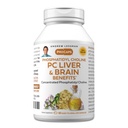 ANDREW LESSMAN PC Liver ומוח יתרונות 60 Softgels - Phosphatidyl Choline, הבניין החשוב ביותר בלוק עבור חי בריא ומבנה המוח, תפקוד. אין תוספות. קל ל Swallow Softgels