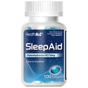 HealthA2Z Sleep Aid, Diphenhydramine Softgels, 50 מ"ג, תומך ב- Deeper, Restful Sleep, Non Habit-Forming (100 Counts)