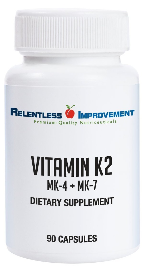 ויטמין K2 MK4 Plus ויטמין K2 MK7 High-Potency 15,000mcg MK-4 + 60mcg MK-7 תומך בעצמות ובריאות ארטרי ו-Arterial Health Vegi-Capsules Soy-Free