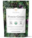 חלבון Truvani + Greens תוסף | Spinach, Kale & Broccoli | 10g אורגני צמחי מבוסס חלבון | 20 משרתים | USDA אורגני | Gluten & Milk Free | לא תוספת סוכר
