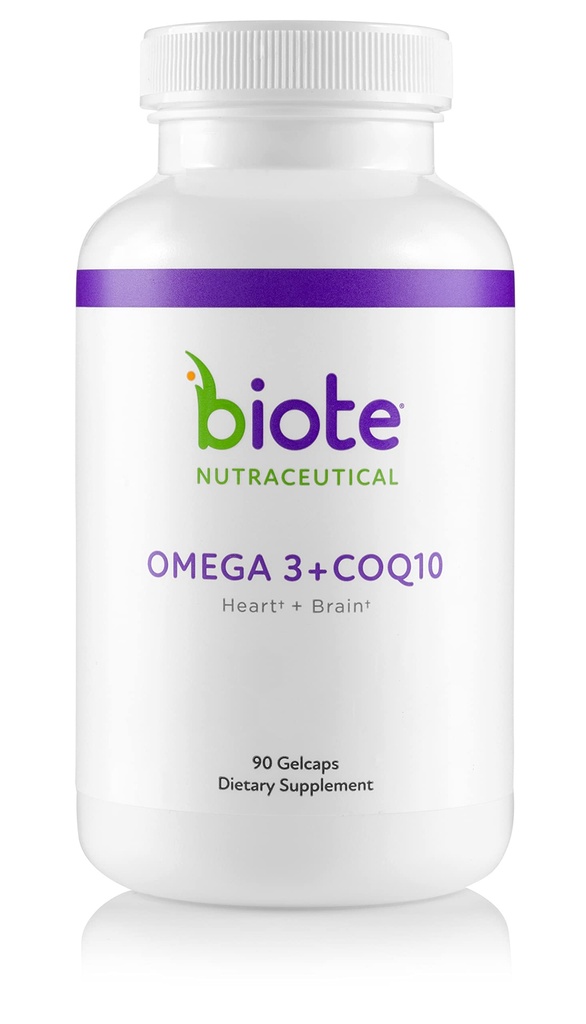 Biote Nutraceuticals - אומגה 3 + CoQ10 - Heart + Brain (90 Gel caps)