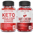 60 Keto Apple Cider Vinegarmies Advanced Weight Loss + 60 Tart Cherry Gummies with Celery Seed