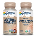 SOLA Mushroom שלם ו- Lions Mane Mushrooms Bundle - 8 Mushroom תוספת תוספת תוספת של אריה אורגני - פריצה עבור שיפור Absorption ו- Whole Body, 60 ימים להבטיח, 60 יום מבטיח, 60 VegCaps Ea.