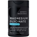 מחקר ספורט ® Magnesium Glycinate - Suports Restful Sleep & Enzymatic Processes - 160 מ"ג Chelated Magnesium - נוזל Softgel - 120 Count